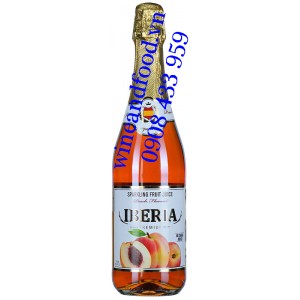 Nước trái cây có ga hương vị đào Iberia 750ml