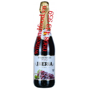 Nước trái cây có ga hương vị nho đỏ Iberia 750ml