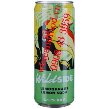 Nước Soda Chanh Xả Lemongrass Lemon Wild Side 330ml