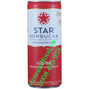 Nước uống trà Star Kombucha lựu đỏ 250ml