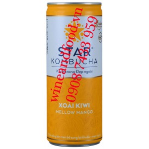 Nước uống trà Star Kombucha Xoài Kiwi Mellow Mango 250ml