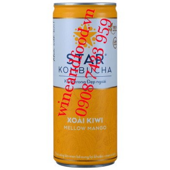 Nước uống trà Star Kombucha Xoài Kiwi Mellow Mango 250ml