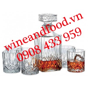 Bình decanter pha lê 6 ly số 1