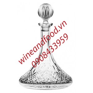 Bình Decanter pha lê không chì Hand Cut 800ml