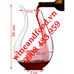 Bình Decanter rượu vang chữ U