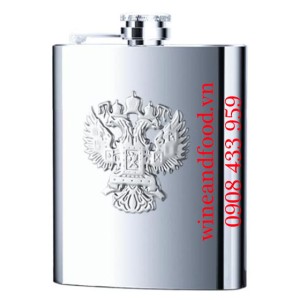 Bình tông rượu inox Hip Flask đại bàng 8oz