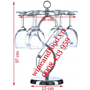 Giá treo ly rượu vang 07