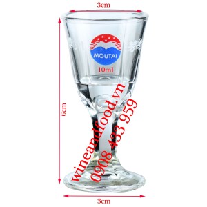 Ly rượu Mao Đài chính hãng chân cao 10ml