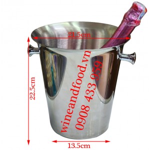 Xô đá ướp rượu vang inox 10