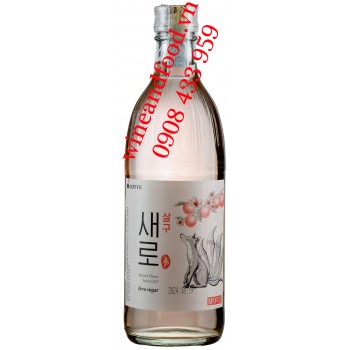 Rượu Soju Saero hương mơ không đường chai 375ml