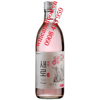 Rượu Soju Saero hương vải không đường chai 375ml