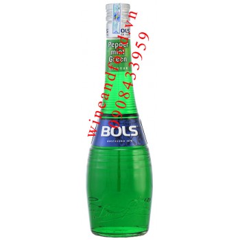 Rượu Bols Pepper Mint Green 700ml