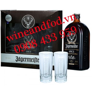 Rượu Jagermeister Cinnamon Vanilla Blend hộp quà 1 Lít