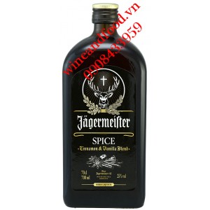 Rượu Jagermeister Đen Spice Cinnamon & Vanilla blend 70cl