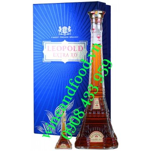 Rượu Brandy Leopold Extra hộp quà 500ml 1 chai mini