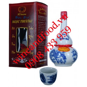 Rượu gạo Bàu Đá chai sành Ngọc Thương 500ml