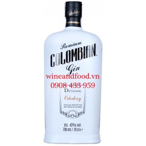 Rượu gin Premium Colombian Dictador Ortodoxy 700ml