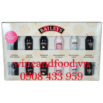 Bộ rượu mini Baileys hộp 12 chai