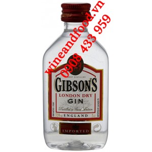 Rượu Gin mini Gibson's London Dry 5cl