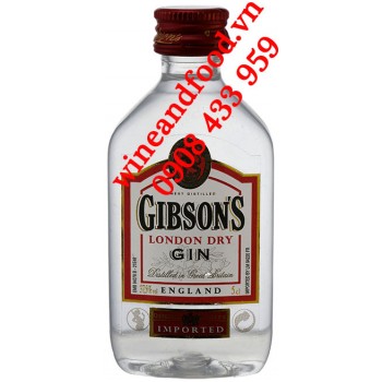 Rượu Gin mini Gibson's London Dry 5cl