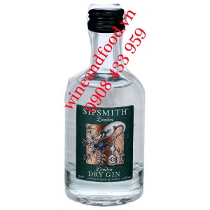 Rượu London Dry Gin Mini Sipsmith 5cl