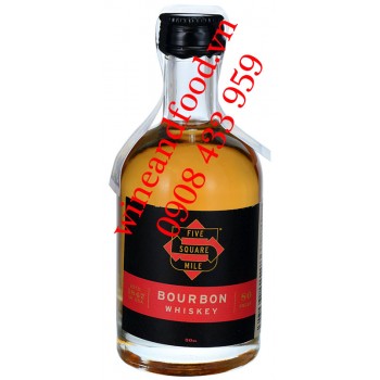 Rượu Mini Bourbon Whiskey Five Square Mile 50ml