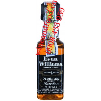 Rượu Mini Evan Williams Kentucky Bourbon Whiskey 50ml