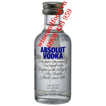 Rượu mini Vodka Absolut 50ml