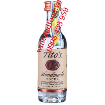 Rượu Mini Vodka Tito's 50ml