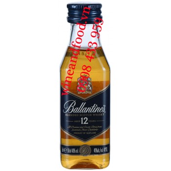 Rượu Mini Whisky Ballantine's 12 năm 50ml