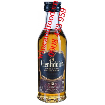 Rượu Mini Whisky Glenfiddich 15 năm 50ml