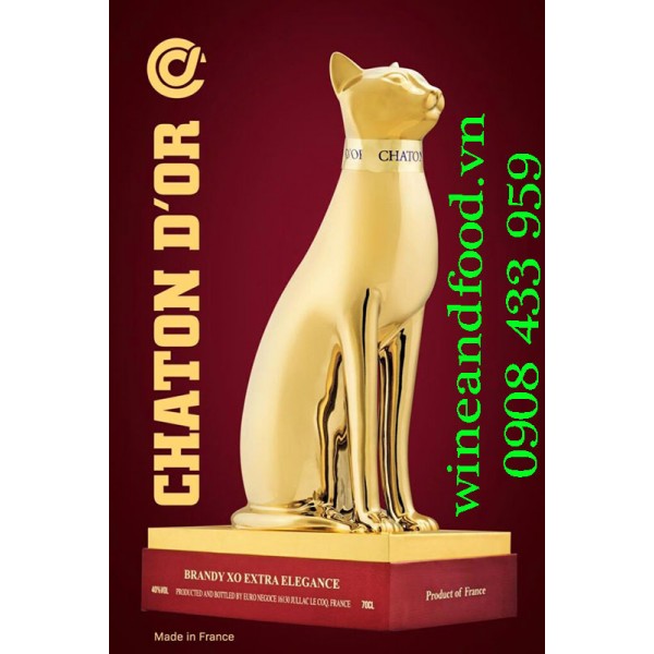 Rượu con mèo Chaton D'OR Brandy XO Extra Elegance 70cl