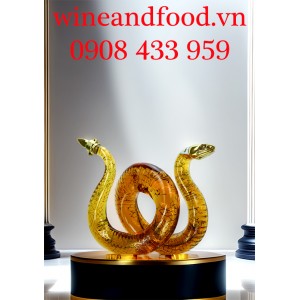 Rượu Linh Vật Con Rắn Vàng Royal Rich XO Brandy 1L