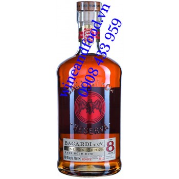 Rượu Rum Bacardi 8 năm Reserva Ocho Rare Gold 700ml