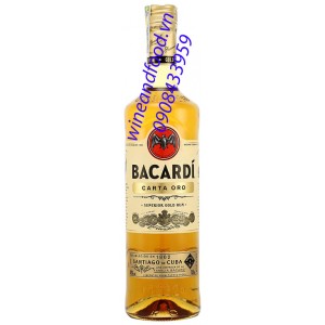 Rượu rum Bacardi Carta Oro Gold Vàng 750ml