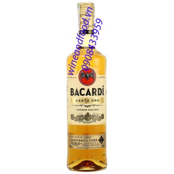 Rượu rum Bacardi Carta Oro Gold Vàng 750ml