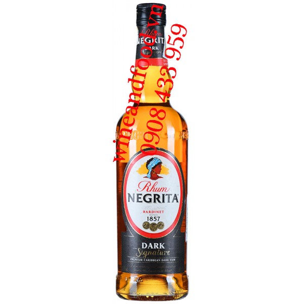 Rượu Rum Negrita Bardinet dark Signature 70cl