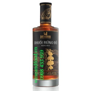 Rượu Chuối Rừng Đỏ Măng Đen Duy Khánh chai 500ml