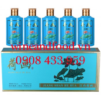 Rượu Mao Đài Quý Châu hương sen Heyeniangjiu hộp 5 chai 100ml