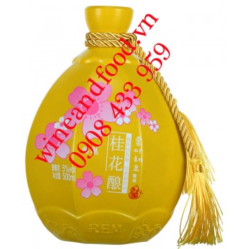 Rượu Nữ Nhi Hồng hoa chi mộc Youmei 500ml