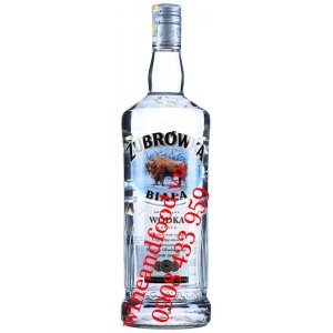 Rượu Vodka Zubrowka Biala Czysta 1 Lít