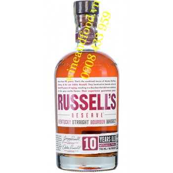 Rượu Bourbon Whiskey Russells Reserve 10 năm 750ml