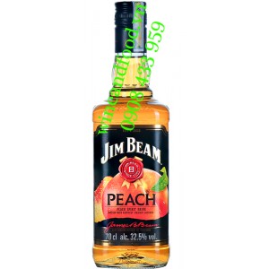 Rượu Jim Beam Peach Bourbon Whiskey 750ml