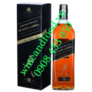 Rượu Whisky Black Label Johnnie Walker 1L