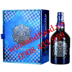 Rượu Whisky Chivas Regal Blue 18 năm hộp quà 2023