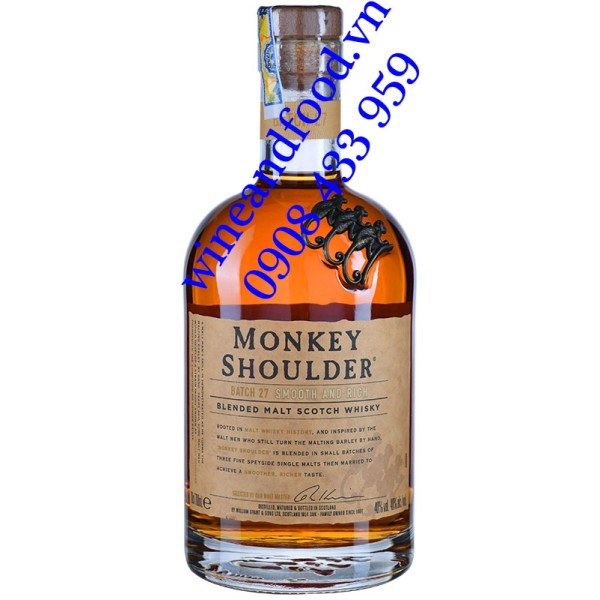Rượu Whisky Monkey Shoulder Batch 27 700ml