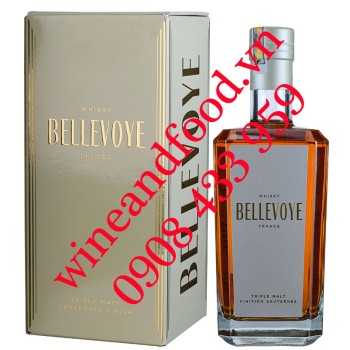 Rượu Whisky Pháp Triple Malt Finition Sauternes Bellevoye 70cl