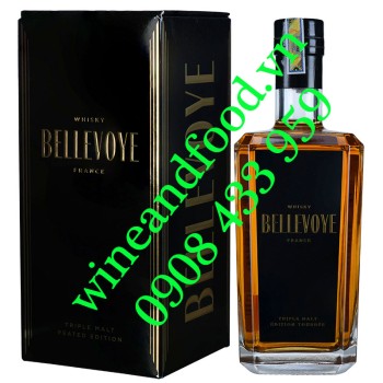 Rượu Whisky Pháp Triple Malt Peated Edition Bellevoye 70cl