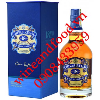 Rượu Whisky Chivas 18 năm Gold Signature 750ml