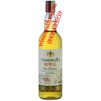 Rượu Whisky Cromwell's Royal 3 năm 70cl